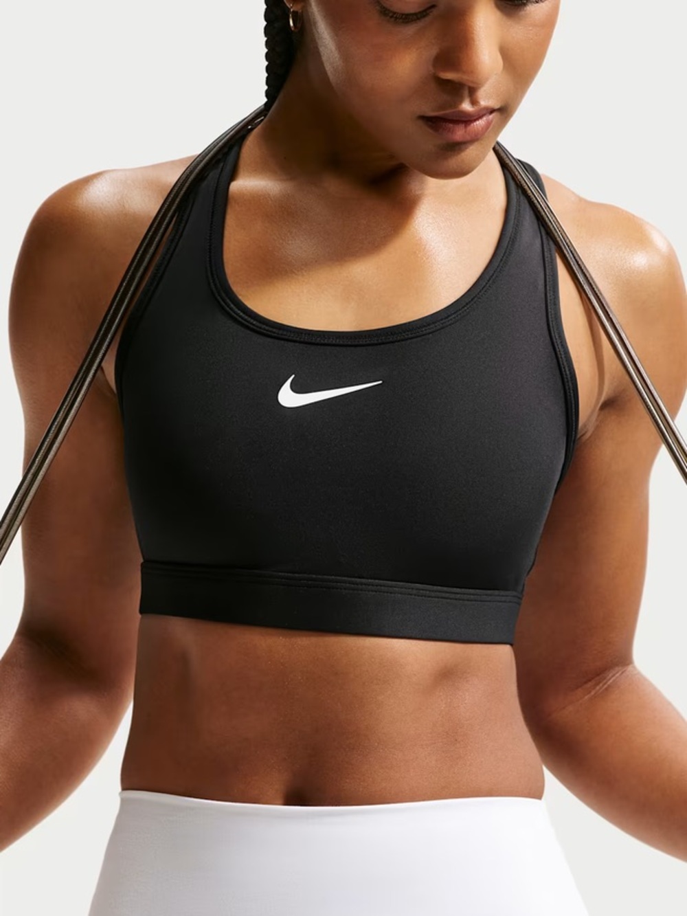 NIKE Swoosh Support Women's Padded Sports Bra Black